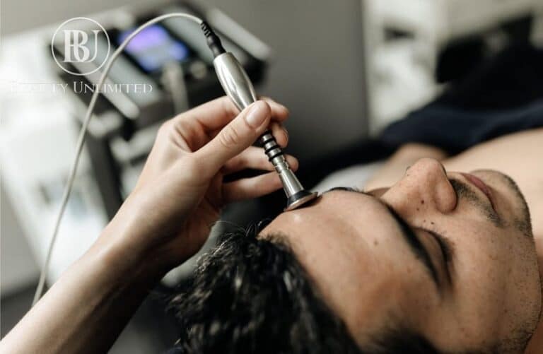 Men's facial treatment