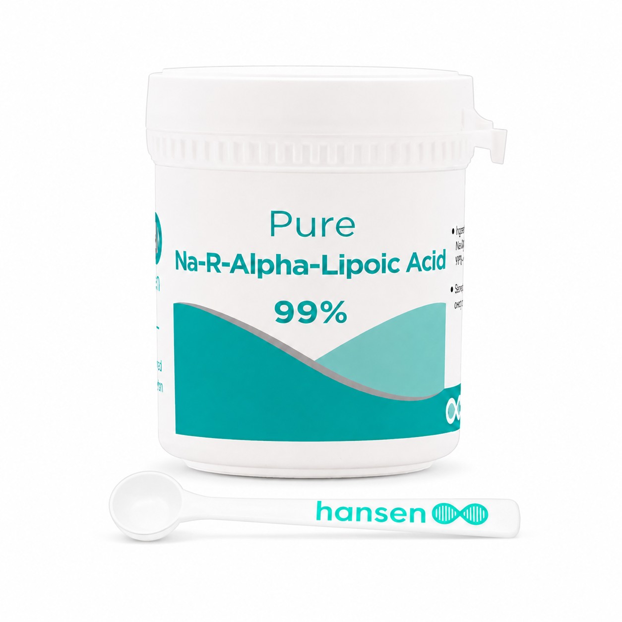 Alpha Lipoic Acid 1 Hansen Na-R alfa-liponzuur poeder 99+% puur met maatlepel