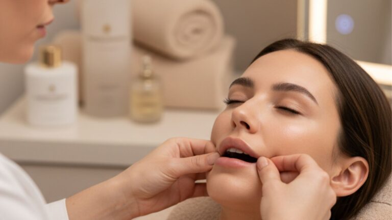 Buccal massage bij Beauty Unlimited Amsterdam, professionele huidverbetering en schoonheidszorg.