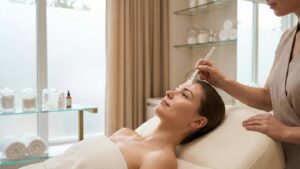 Huidverjonging Amsterdam 17 Peeling door professionele schoonheidsspecialiste bij Beauty Unlimited Amsterdam.