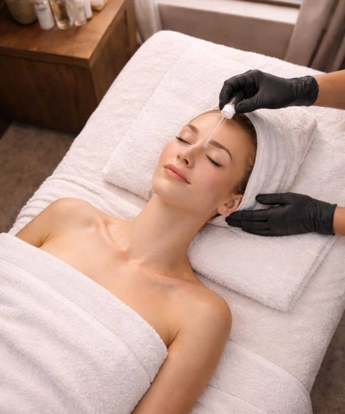 Gezichtsbehandeling bij Beauty Unlimited.